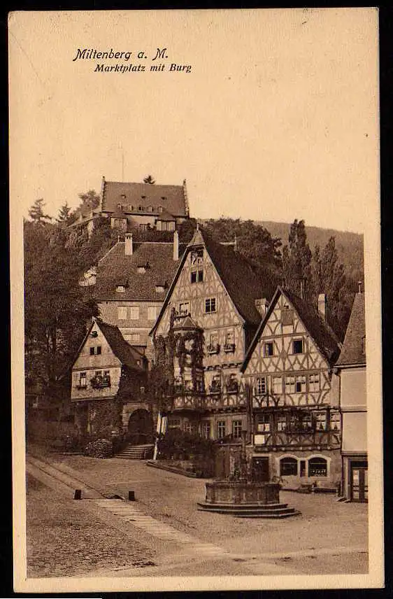 43405 AK Miltenberg am Main Markt 1910 Burg Fachwerk