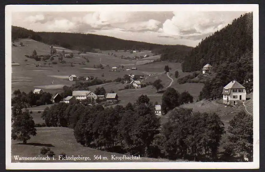 43318 AK Warmensteinach Kropfbachtal 1936