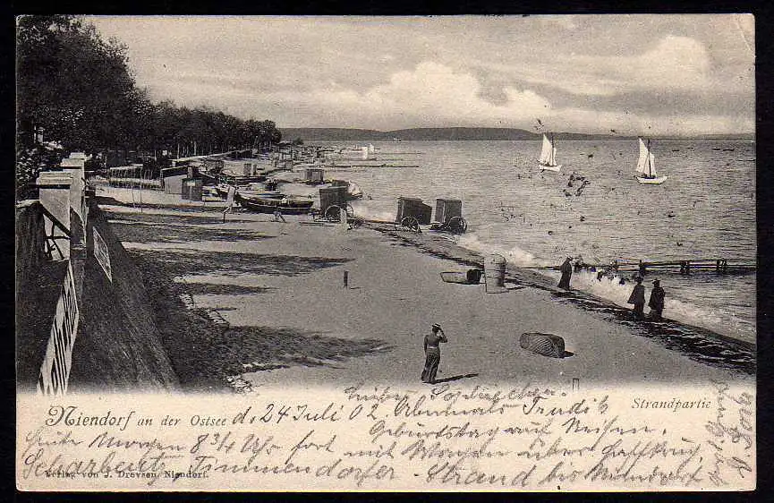 43467 AK Niendorf an d. Ostsee Strandpartie 1902