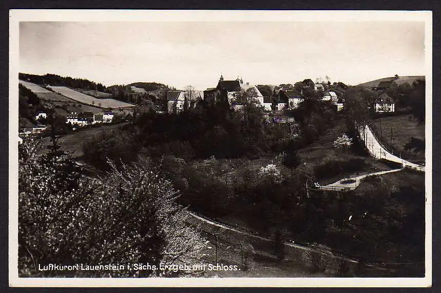 37590 AK Lauenstein Erzgebirge Fotokarte 1933