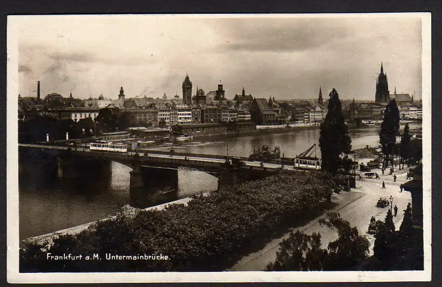 29878 AK Frankfurt Main Untermainbrücke 1927