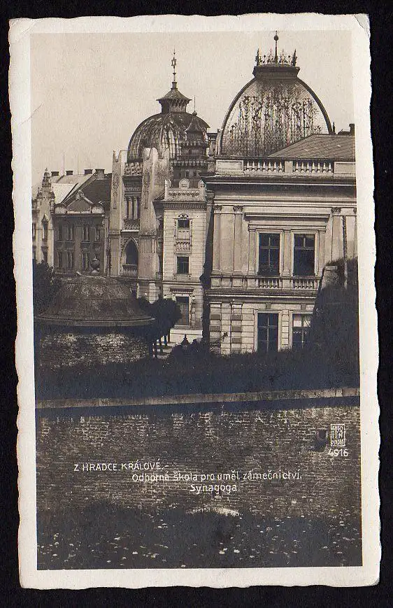 29236 AK Hradec Kralove Königgrätz Fotokarte um 1920 Synagoge Synagoga