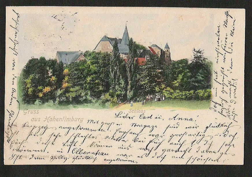 22527 AK Hohenlimburg Schloss 1900 Hagen 1900 Verlag Woldemar Schmidt