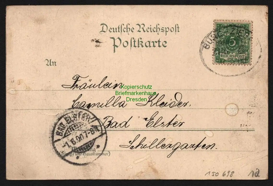 150698 AK Truppenübungsplatz Loburg Litho 1900 Bahnhofsrestaurant Kommandantur