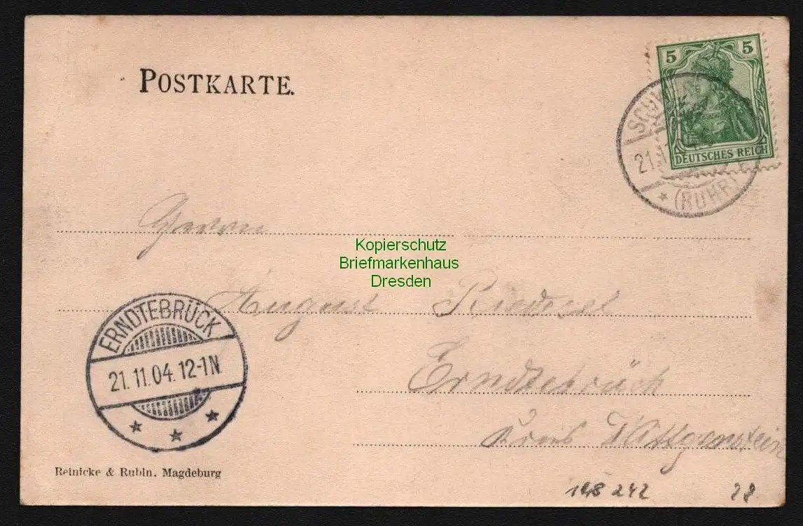 148242 AK Schwerte 1904 Totalansicht