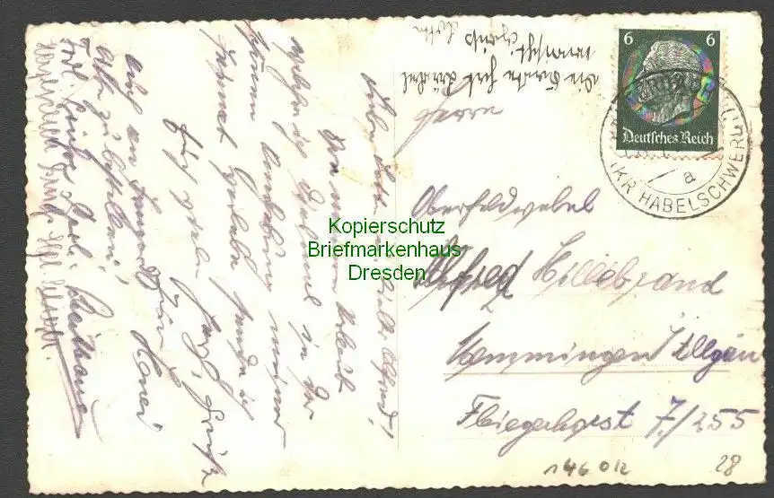 146012 AK Sommerfrische Lauterbach Kreis Habelschwerdt 1938 Dorfstraße