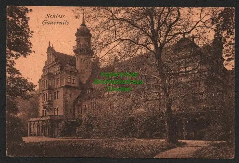 143976 AK Schloss Gauernitz 1924 Verlag Brück & Sohn Meissen