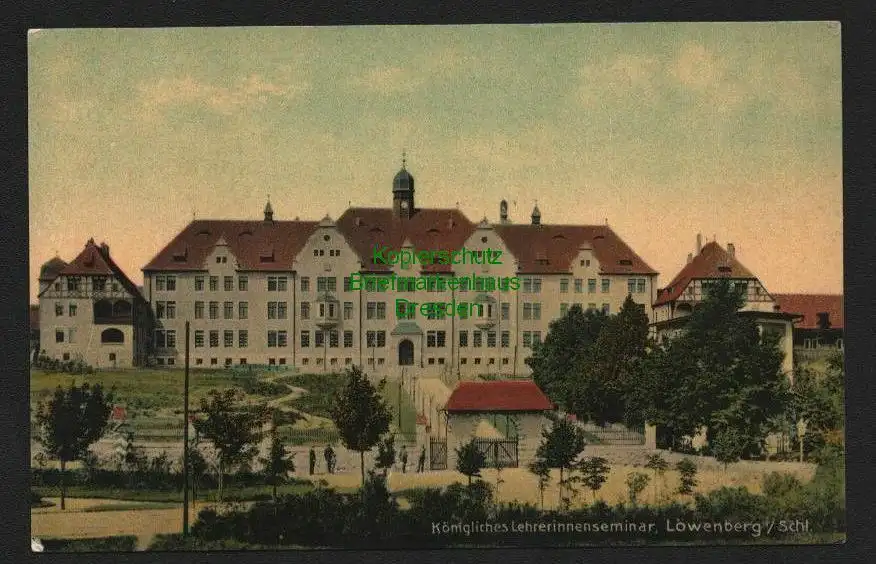143764 AK Lehrerinnenseminar Löwenberg i. Schlesien 1909