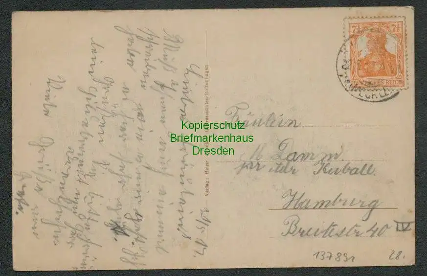 137891 AK  Tarnewitz Boltenhagen Gasthaus Wiencke 1917