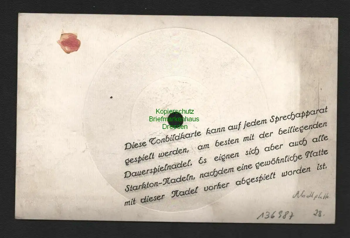 136987 AK Schallplatten AK Goethe Reinicke Fuchs