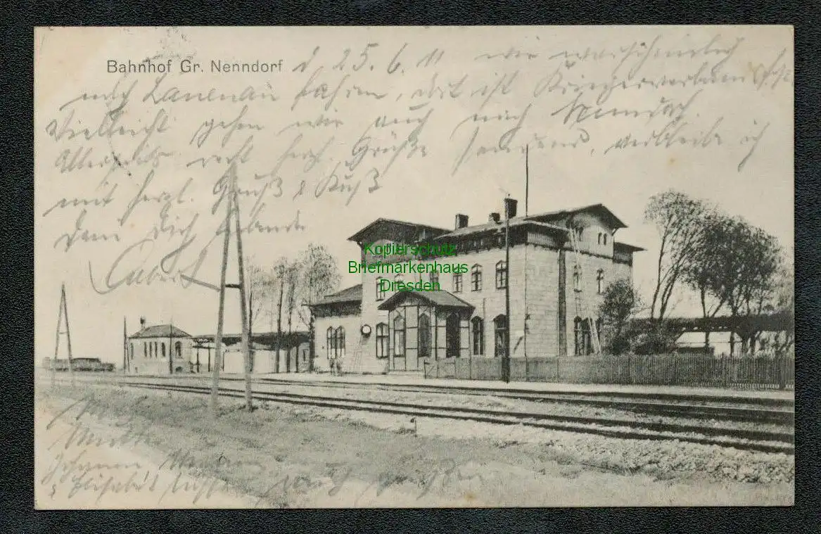 137116 AK Groß Nenndorf Bahnhof Gleisseite 1911