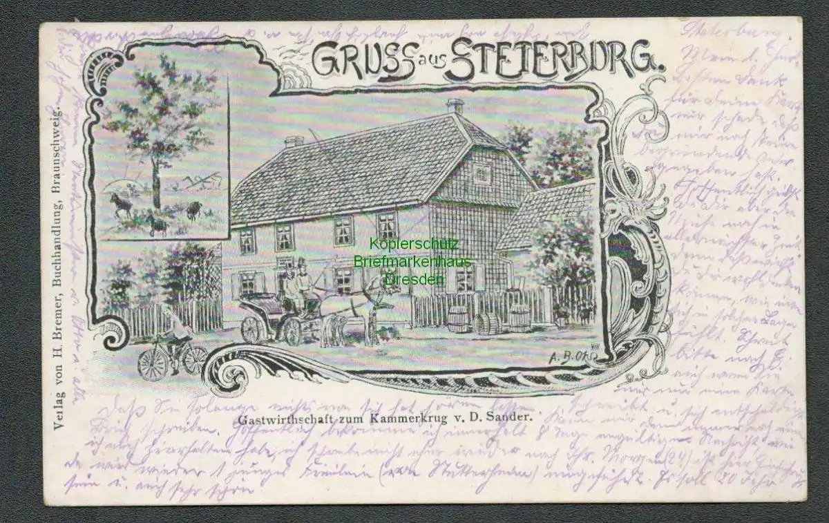 137172 AK Steterburg Salzgitter Thiede um 1905 Gastwirtschaft zum Kammerkrug