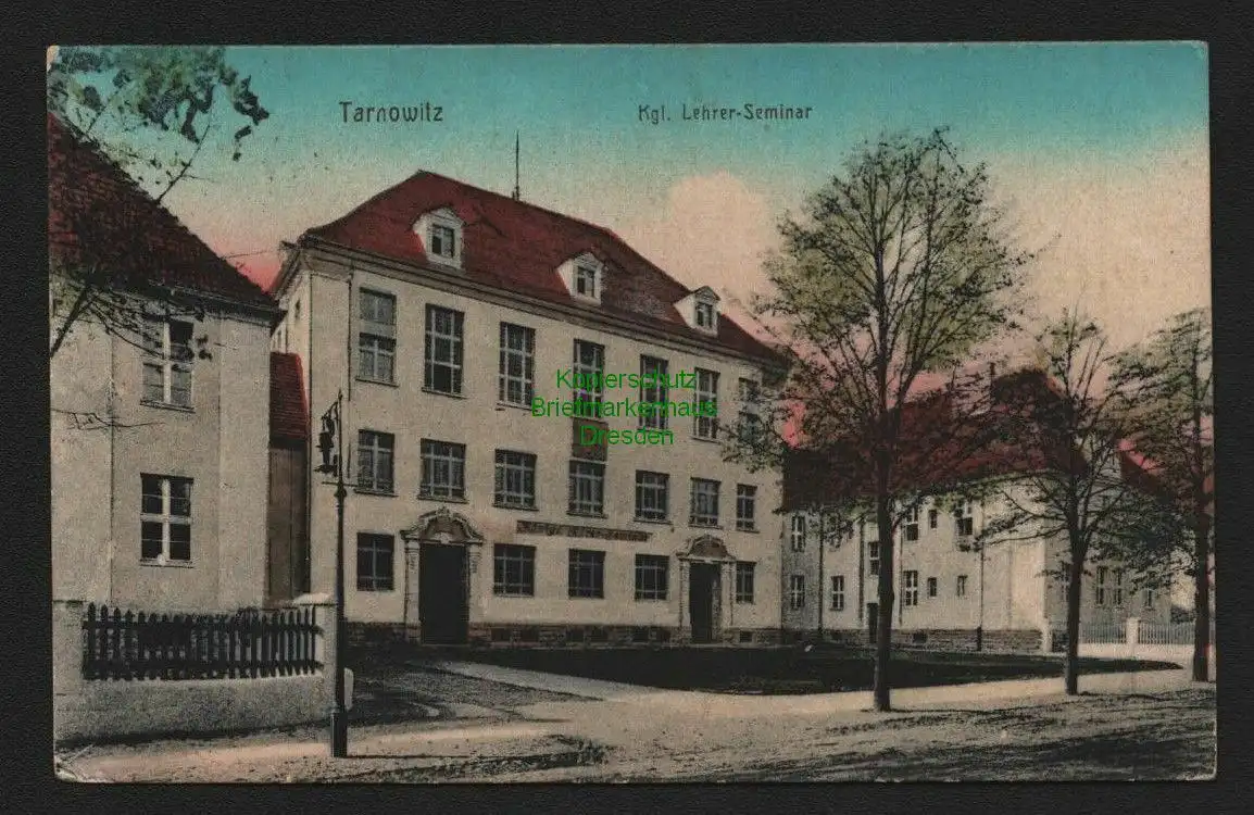 136988 AK Tarnowitz Tarnowskie Gory 1918 Kgl. Lehrer Seminar