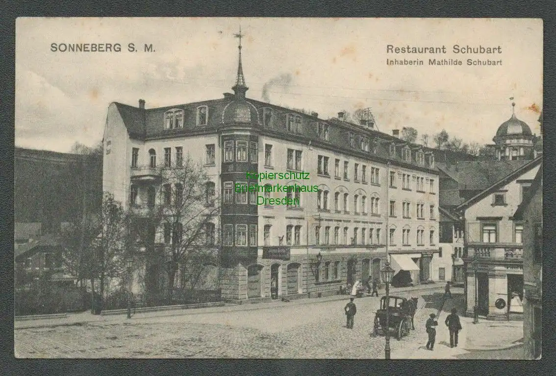 137242 AK Sonneberg Restaurant Schubart um 1910