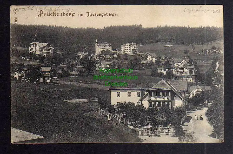 130569 AK Brückenberg im Riesengebirge 1910 Hotel Rübezahl