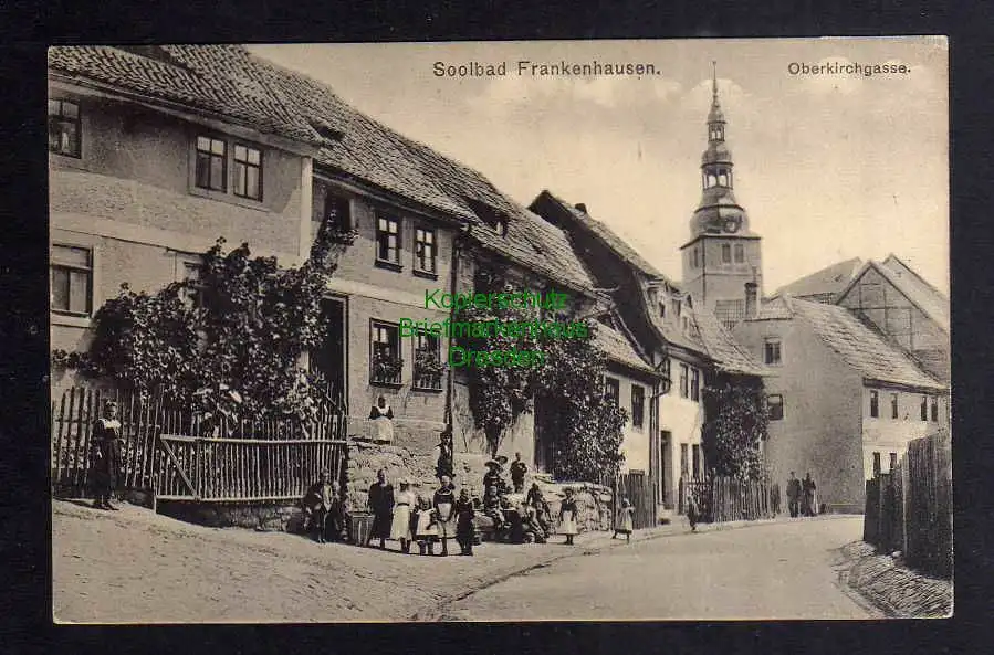 130740 AK Soolbad Frankenhausen Oberkirchgasse um 1910