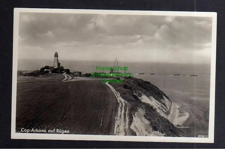 130642 AK Cap Arkona auf Rügen mit Leuchtturm um 1930