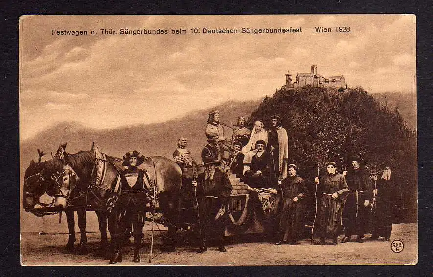 104099 AK Wien 1928 Festwagen d. Thür. Sängerbundes Sängerbundesfest