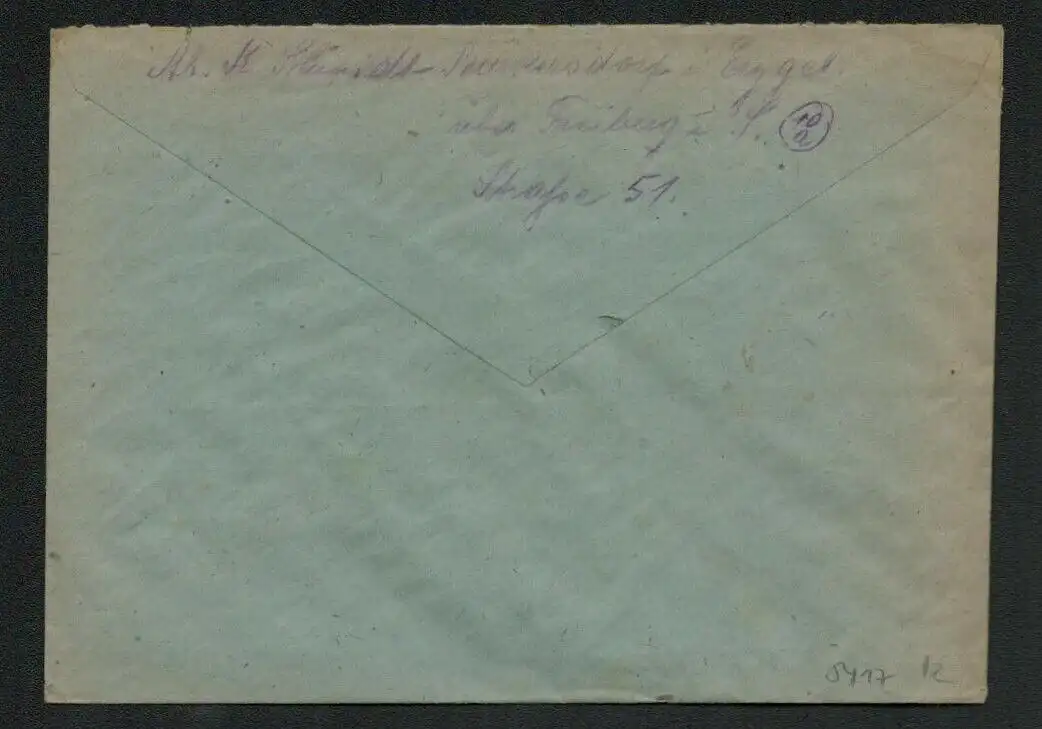 h5417 SBZ Währungsreform 1948 Brief Klingenberg Bz. Dresden Zehnfachfrankatur