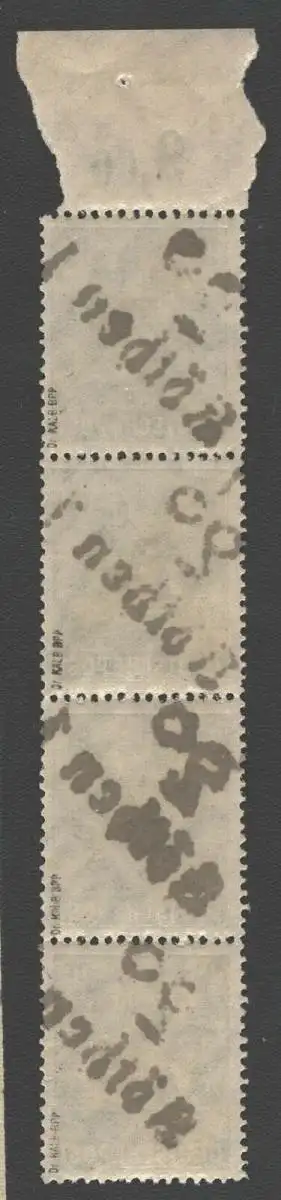 h4867 SBZ Bezirkshandstempel Bezirk 2° Köthen 1 4x 16 Pfg. 172 ** gepr. BPP