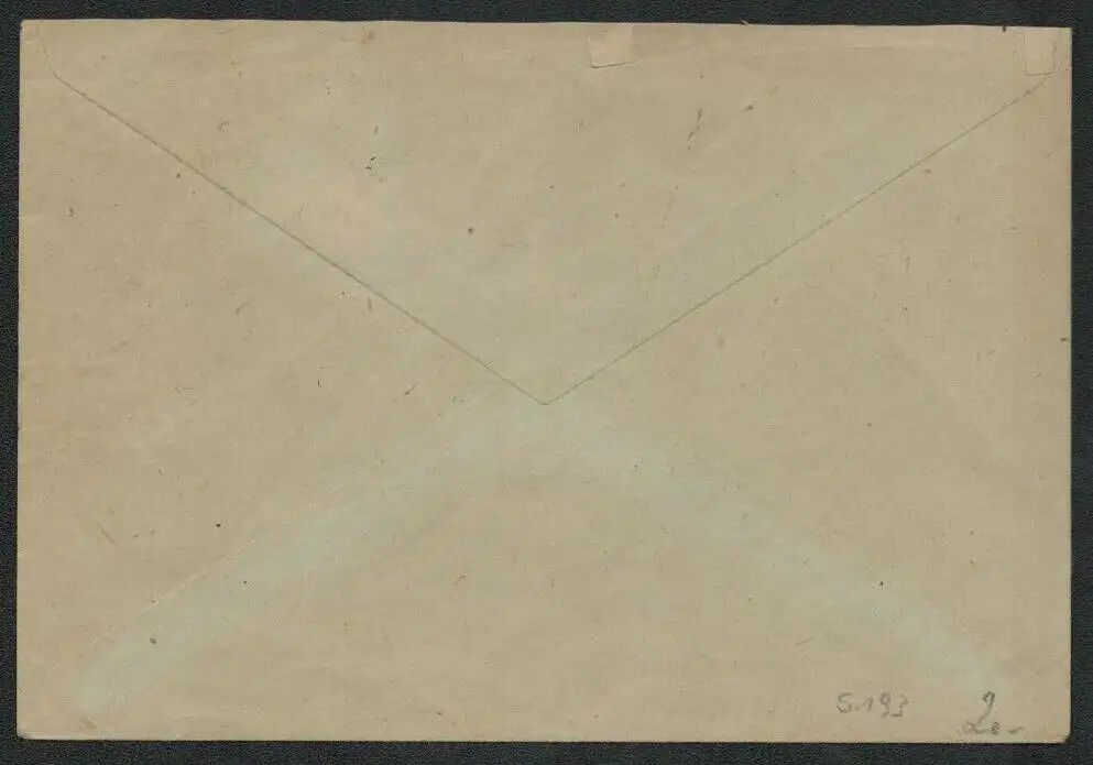 h5193 SBZ Währungsreform 1948 Brief Zehnfachfrankatur Freital MiF 187 OR Platte