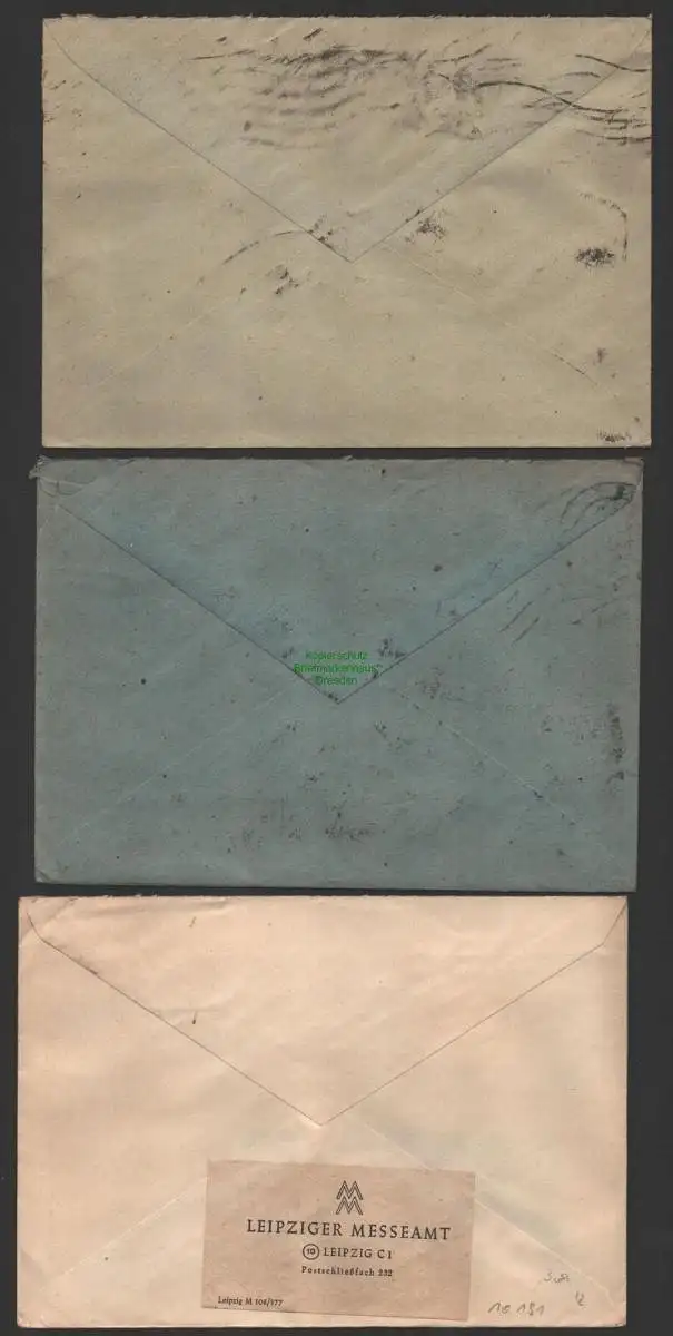 B10235 3x Brief SBZ Währungsreform 1948 12x 950 24.6.48 Ersttag Magdeburg 6x 957