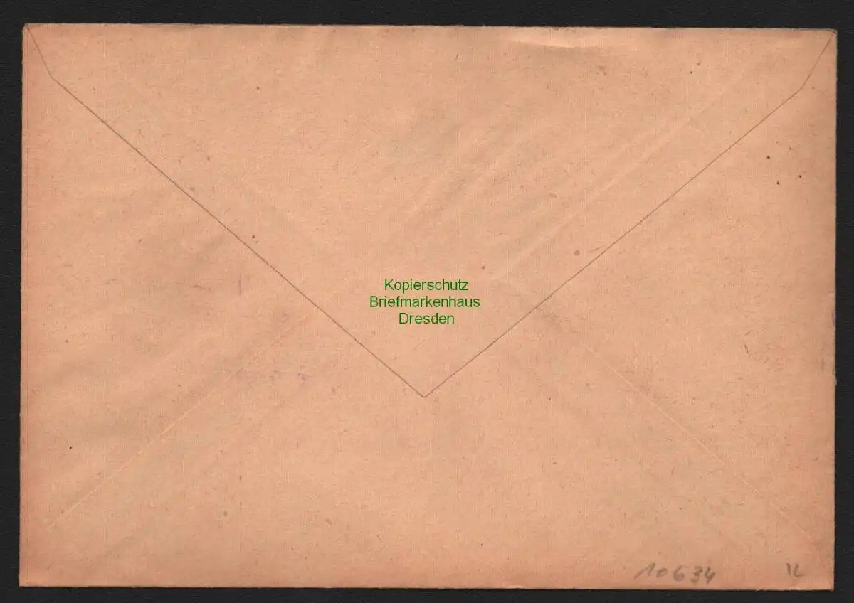 B10634 Brief DDR Propaganda Leipzig 1951 Unterstützt die Weltjugendfestspiele