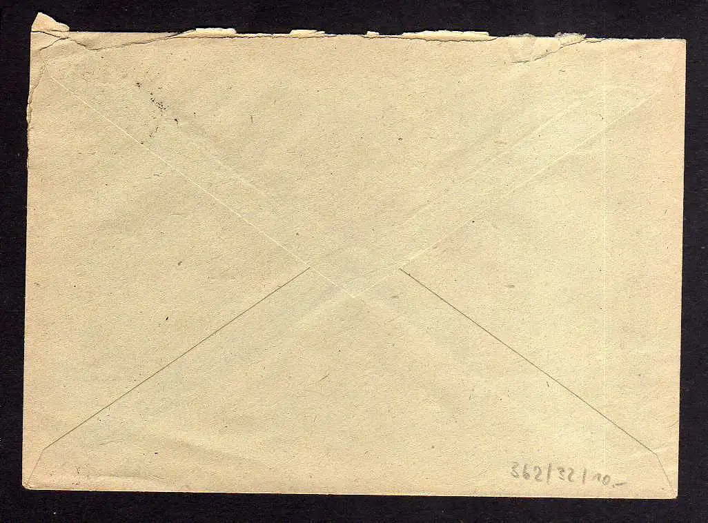 h362 Brief Handstempel Bezirk 41 Falkenstein 30.6.48 Firmenbedarf Gebrüder Männe