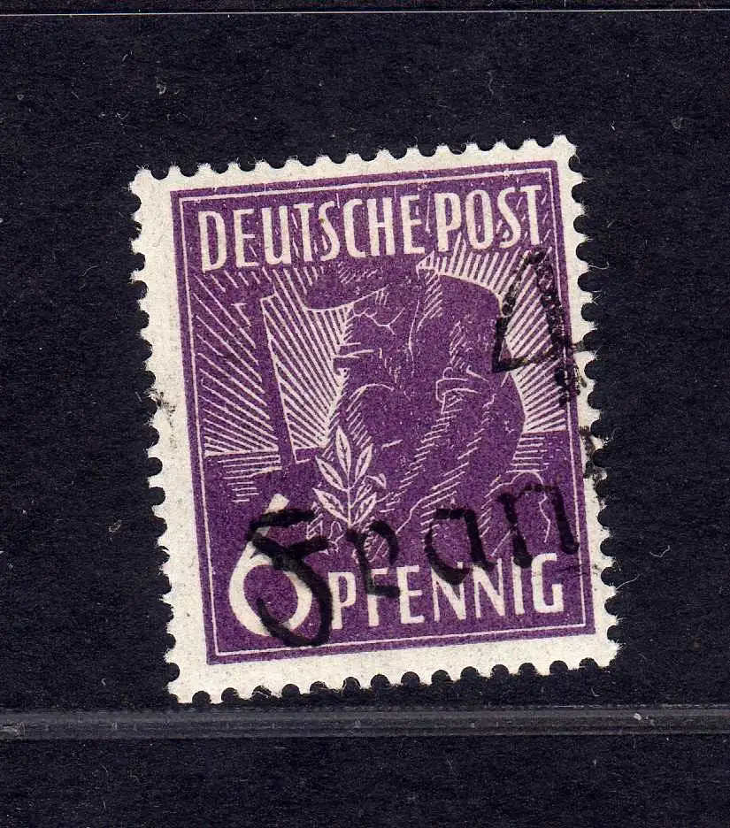 h3107 Handstempel Bezirk 41 Frankenstein 6 Pfg. linke Seite aus Paar * gepr. BPP