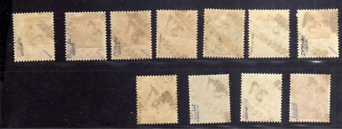 h2436 Handstempel Bezirk 37 30a Grevesmühlen 11 Werte ** / * gepr. BPP