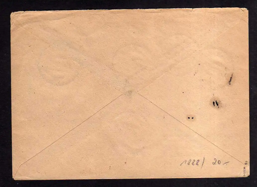 h1888 Handstempel Bezirk 3 Berlin Brief 28.6.48 Westberlin Absender gepr. BPP Ty