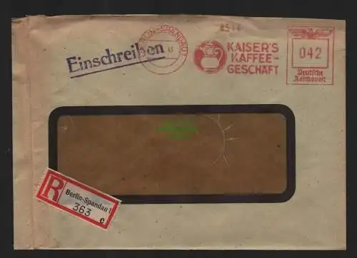 B9163 R-Brief Gebr. Hörmann A.-G. Berlin Spandau 1 c 1943