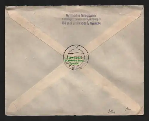 B9170 R-Brief Gebr. Hörmann A.-G. Biedenkopf 1943 Wilhelm Gieppner Thams &