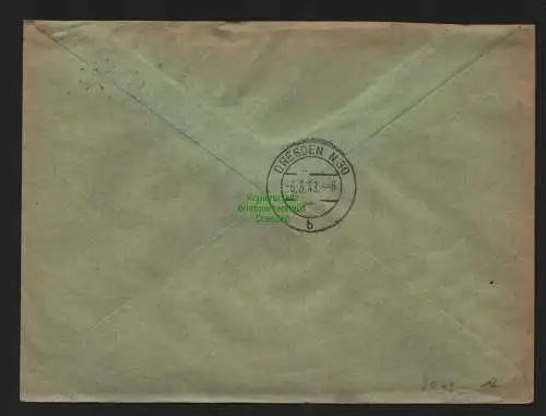 B9073 R-Brief Gebr. Hörmann A.-G. Berlin 25 d 1943 Berliner Waren-Kontor G.m.b.H