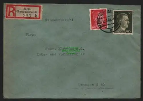 B9153 R-Brief Gebr. Hörmann A.-G. Berlin- Oberschöneweide b 1942 H. Embruch
