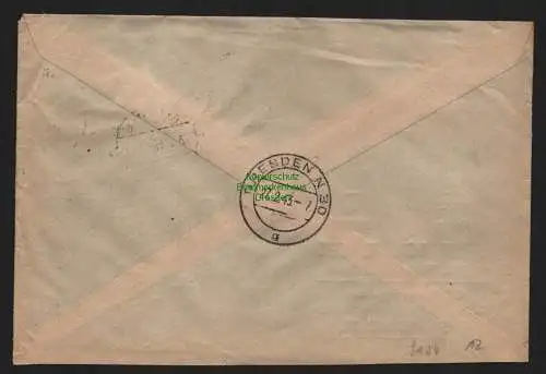 B9124 R-Brief Gebr. Hörmann A.-G. Berlin 59 1943 Heinrich Keck  Süßwaren- und N