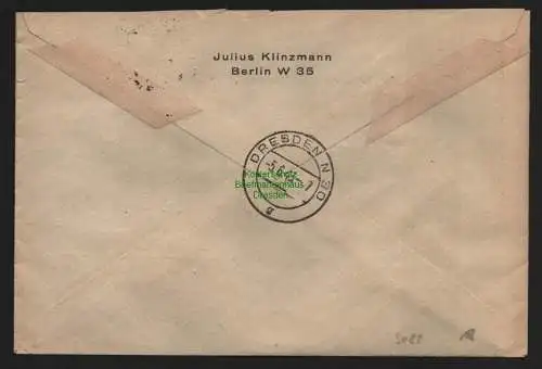 B9088 R-Brief Gebr. Hörmann A.-G. Berlin 35 b 1943 Julius Klinzmann