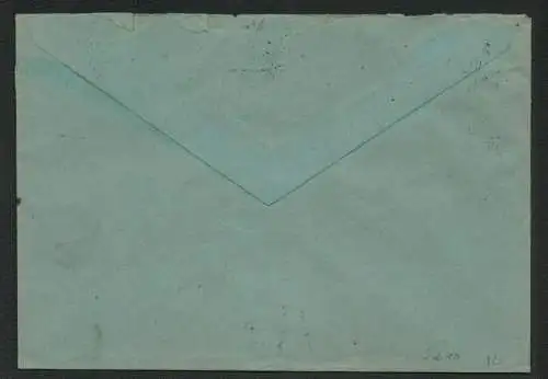 h5210 SBZ Währungsreform 1948 Bezirk 14 Brief Zehnfachfrankatur A956 Reichenbach