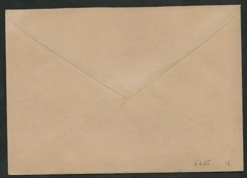 h5255 SBZ Währungsreform 1948 Brief Gebühr bezahlt 12.7.48 S. Landeskreditbank