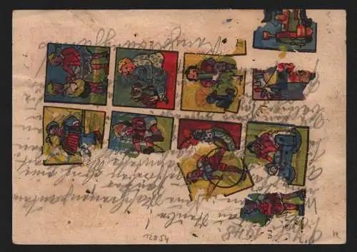 B12854 SBZ Postkarte Währungsreform Zehnfachfrankatur 1948 Naunhof Bz. Grimma