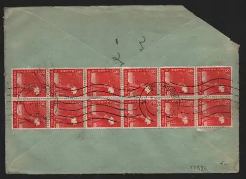 B12936 SBZ Brief Währungsreform Zehnfachfrankatur 1948 Magdeburg 24.6.48 Ersttag
