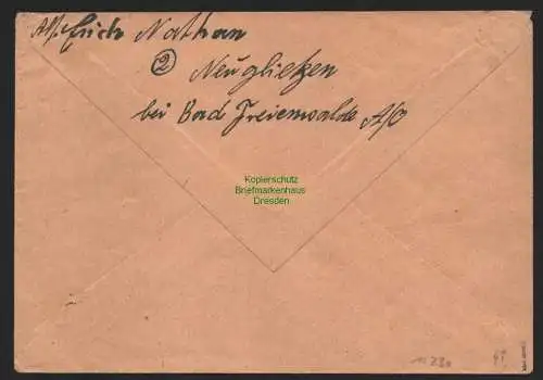 B11230 Brief SBZ 3x 3A Notstempel Alt-Glietzen über Bad Freienwalde Oder gepr. S