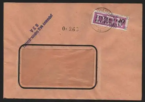 B14003 DDR ZKD Brief 1957 15 8000 Halle/Saale VEB Elektrochemisches Werk Ammendo