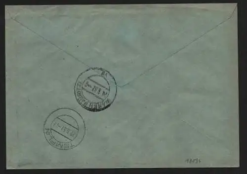 B13894 DDR ZKD Brief 1957 2x10 3010 Templin Fachschule - Finanzen an nach Waren