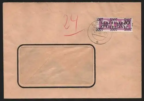 B13942 DDR ZKD Brief 1957 15 5007 Fürstenwalde VEB Teedestillation Erkner an nac