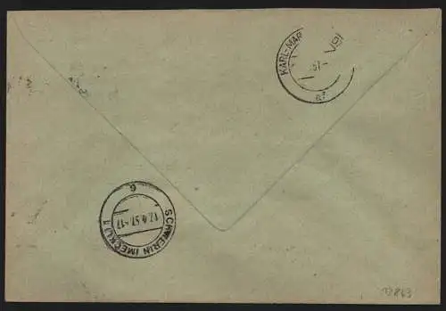 B13863 DDR ZKD Brief 1957 11 2000 Schwerin Kleiderwerke an Regierung der DDR MfL