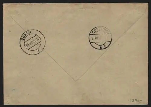 B13955 DDR ZKD Brief 1957 11 6005 Guben VEAB Landwirtschaftliche Erzeugnisse an