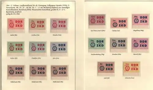 B13818 DDR ZKD C 16-30 17 Werte ** postfrisch komplett