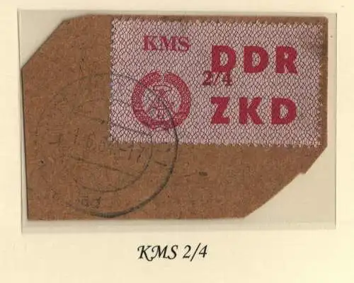B13693 ZKD C 38 KMS 2/4  Karl-Marx-Stadt C1 echt gestempelt