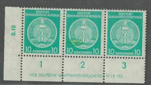 B5112 DDR Dienst 35 B VEB Deutsche Wertpapier-Druckerei DV III 18 185